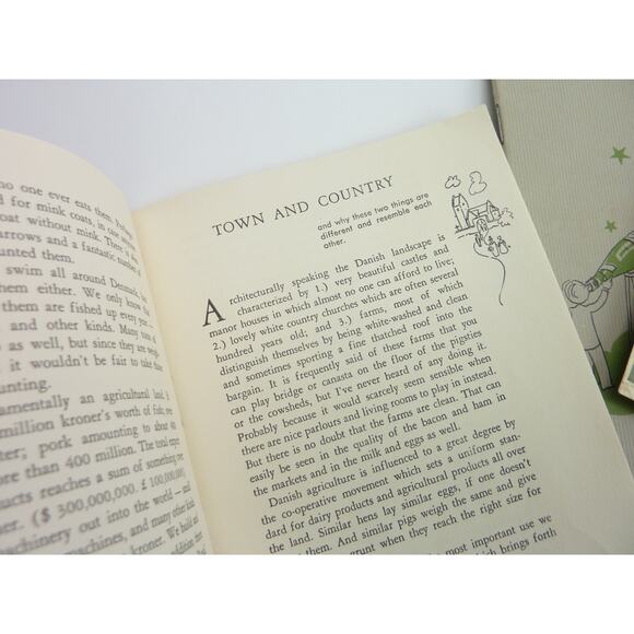 Vintage Denmark Copenhagen Brochure 1961 Mermaid Postcard Mogens Lind Book - Picture 5 of 8